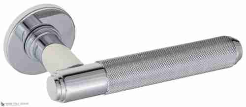 Дверная ручка Venezia "EXA ZIG" FSR полированный хром