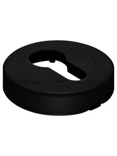 Накладка на евроцилиндр Morelli Luxury LUX-KH-R2 NERO круглая, цвет черный