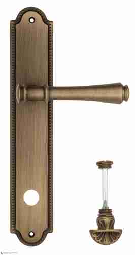Дверная ручка Venezia "CALLISTO" WC-4 на планке PL98 матовая бронза
