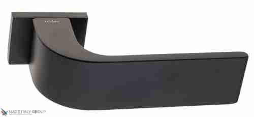 Дверная ручка на прямоугольном основании Fratelli Cattini "CLO" 6-NM матовый черный