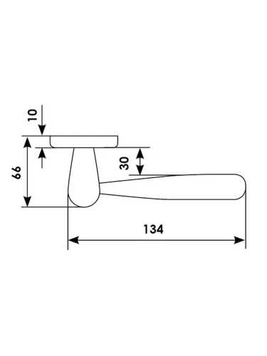 Ручка дверная Morelli Luxury PINOKKIO R4 NNO раздельная на круглой розетке, цвет черный хром/золото, латунь