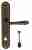 Дверная ручка Venezia "CLASSIC" WC-2 на планке PL02 античная бронза