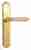 Дверная ручка Venezia "CASTELLO" на планке PL02 полированная латунь