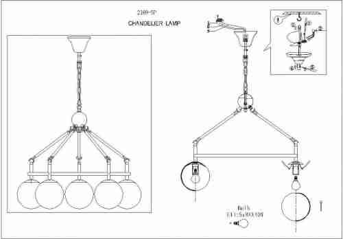Подвесная люстра F-Promo Cirque 2169-5P