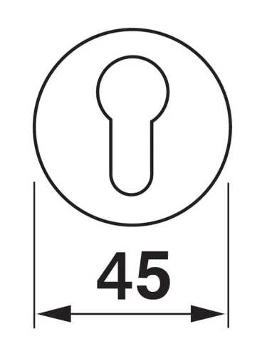 Накладка на замок Morelli Luxury LUX-KH-R3-E OSA круглая под евроцилиндр, цвет матовое золото