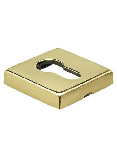 Накладка на евроцилиндр Morelli Luxury LUX-KH-S5 OTL квадратная, цвет золото