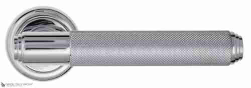 Дверная ручка Venezia "EXA ZIG" D1 полированный хром