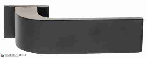 Дверная ручка на прямоугольном основании Fratelli Cattini "CLO" 6-NM матовый черный