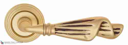Дверная ручка Venezia "OPERA" D8 французское золото + коричневый