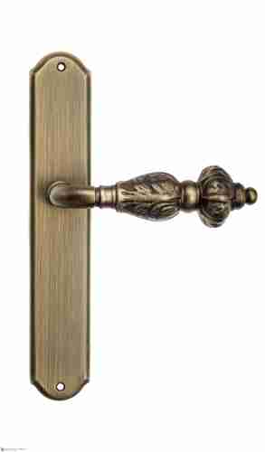 Дверная ручка Venezia "LUCRECIA" на планке PL02 матовая бронза