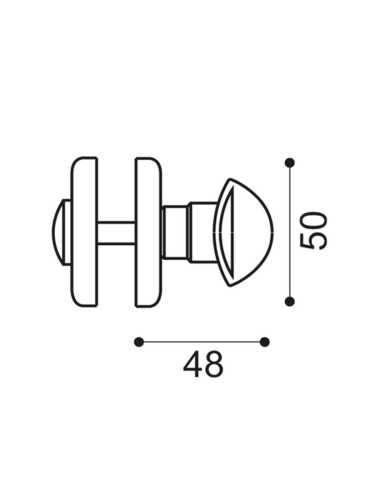 Завертка сантехническая Morelli Luxury LUX-WC-R4-LU NNO, цвет - черный хром/золото