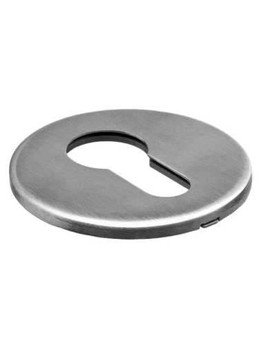 Накладка на замок Morelli Luxury LUX-KH-R1 SSB круглая под евроцилиндр, цвет матовый хром