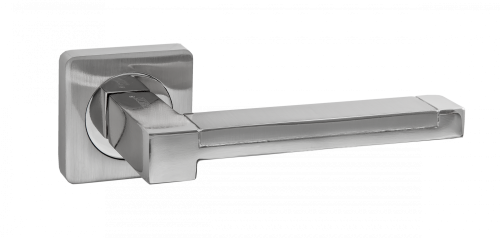 Ручки дверные PUERTO INAL 530-02 SC/CP хром матовый/хром блестящий