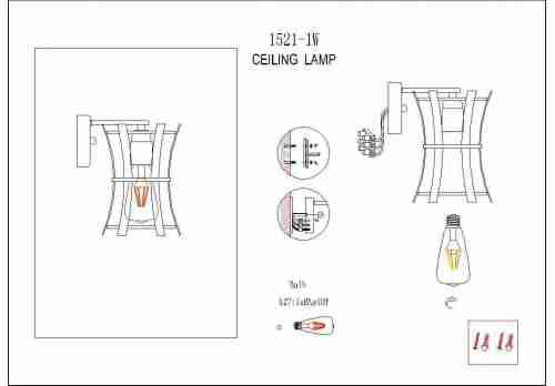 Бра Favourite Werk 1521-1W