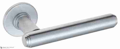 Дверная ручка Venezia "EXA" FSR матовый хром