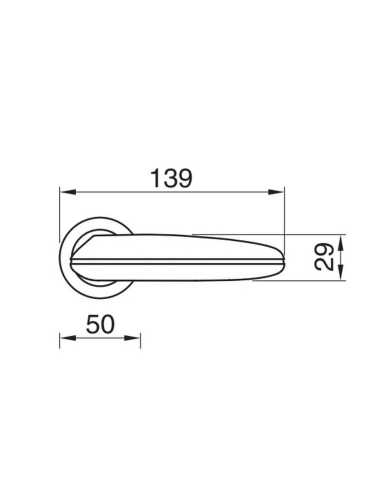 Ручка дверная Morelli Luxury SUNRISE R4 CRO/ROSSO раздельная на круглом основании, цвет - хром/красный, латунь