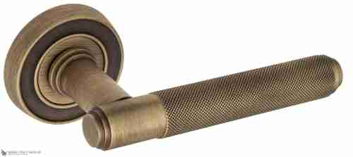 Дверная ручка Venezia "EXA ZIG" D6 матовая бронза