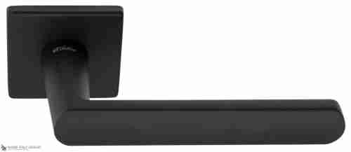 Дверная ручка на квадратном основании Fratelli Cattini "NEVADA" 8FS-NM матовый черный