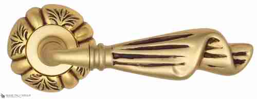 Дверная ручка Venezia "OPERA" D5 французское золото + коричневый