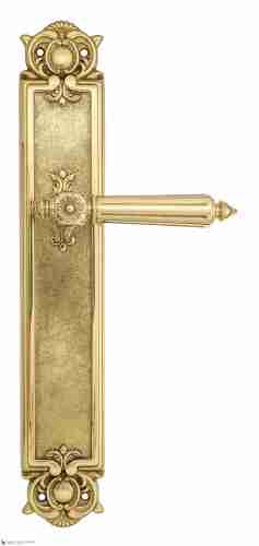 Дверная ручка Venezia "CASTELLO" на планке PL97 полированная латунь