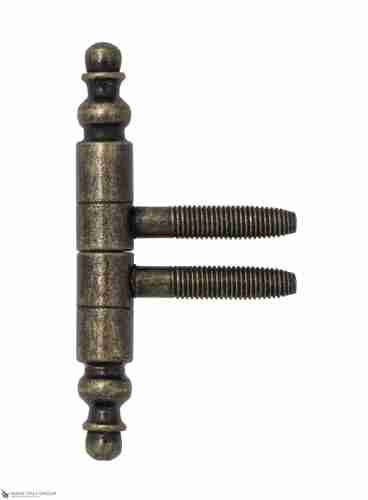 2551DDD.01 Петля ввертная Ø9 с декоративной пешкой античная бронза (13 kg)