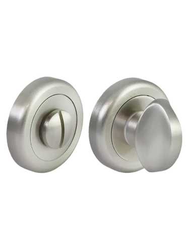 Завертка сантехническая Morelli Luxury LUX-WC-R4-LU NIS на круглой розетке цвет матовый никель