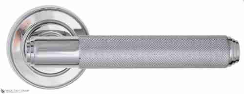 Дверная ручка Venezia "EXA ZIG" D6 полированный хром