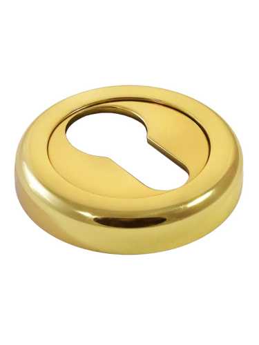 Накладка на замок Morelli Luxury LUX-KH-R4 OTL круглая под евроцилиндр, цвет золото