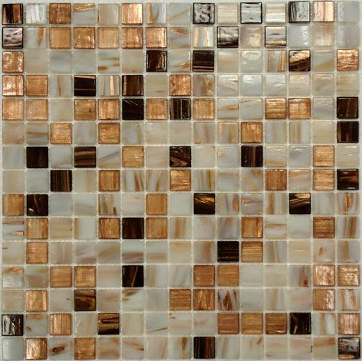 Мозаика Bonaparte стекло с камнем Step-1 4х20х20 32,7х32,7