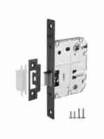 Замок межкомнатный дверной под фиксатор Punto L72-50 GR Графит