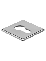 Накладка на евроцилиндр Morelli Luxury LUX-KH-S1 SSB квадратная, цвет хром