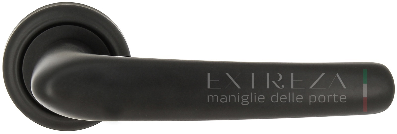 Ручка дверная Extreza MONACO (Монако) 330 на розетке R01 черный матовый F22
