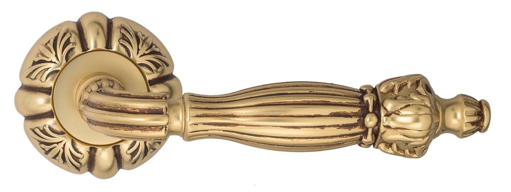 Ручка дверная межкомнатная Venezia Olimpo D5 французское золото+коричневый