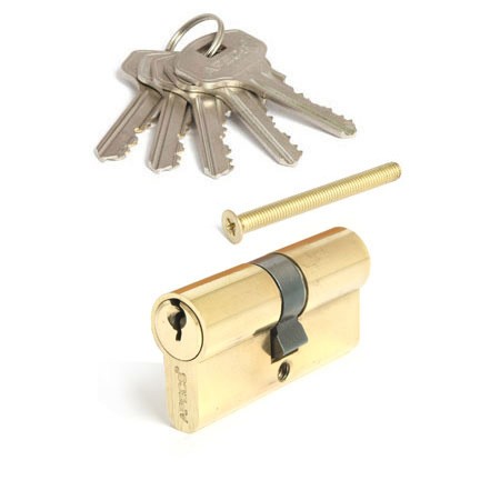 Цилиндр для замка ключ / ключ Apecs SC-60-G (SC-60-Z-G) золото