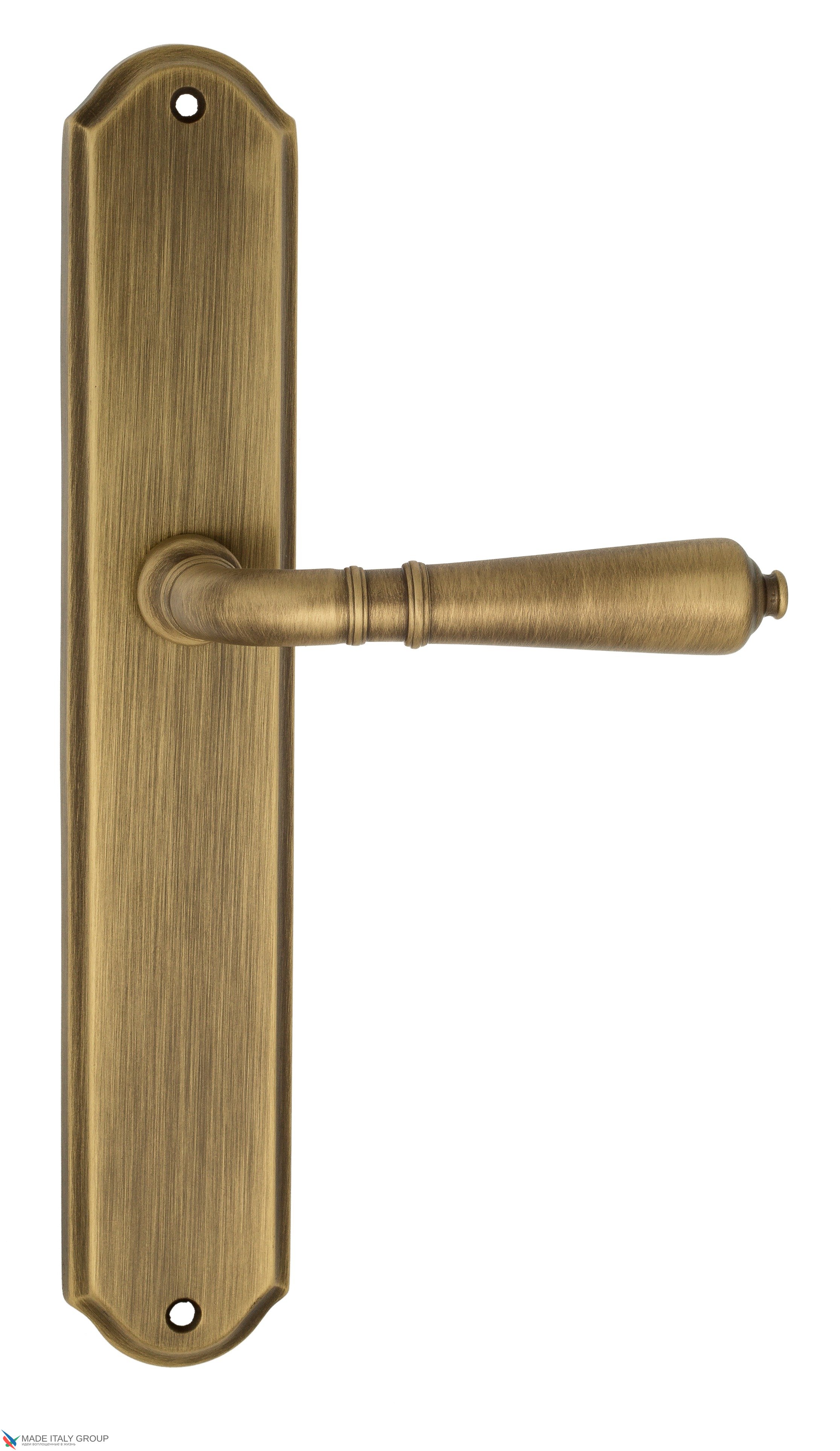 Дверная ручка Venezia "VIGNOLE" на планке PL02 матовая бронза