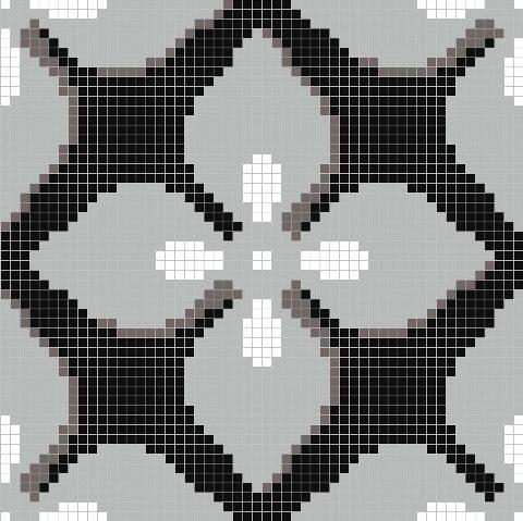Мозаика Alma Панно 15 MZ-03 Black чип 15х15 88,5х88,5