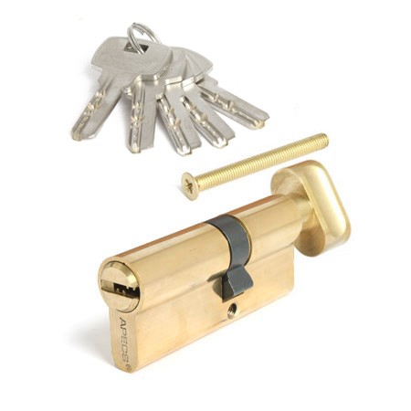 Цилиндр для замка ключ / вертушка Apecs SM-70(30C/40)-C-G золото