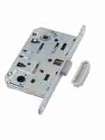 B06102.50.34.640 AGB (АГБ) Защелка врезная WC (мат. хром) MEDIANA POLARIS с отв. планкой (скин)