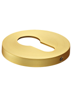 Накладка на ключевой цилиндр, на круглой розетке 6 мм, Morelli MH-KH-R6 MSG, цвет - мат. золото сатинированное