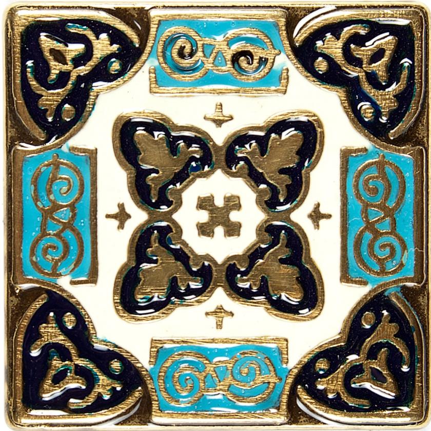 Вставка Kavarti из бронзы с эмалью Persia 1655 5х5