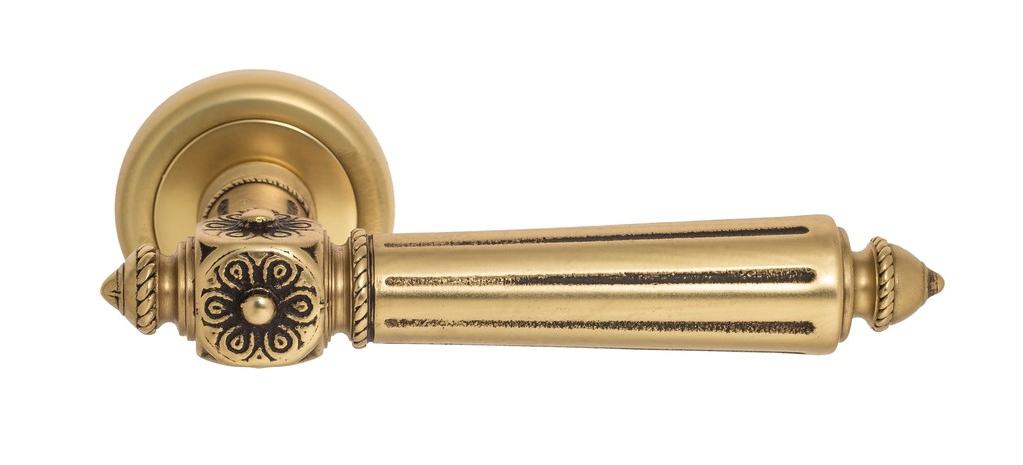 Ручка дверная межкомнатная Venezia Castello D1 французское золото+коричневый
