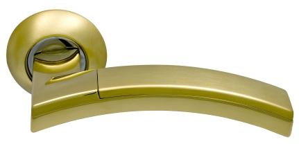 Ручка дверная межкомнатная ARCHIE SILLUR 132 S.Gold/P.Gold матовое золото/золото