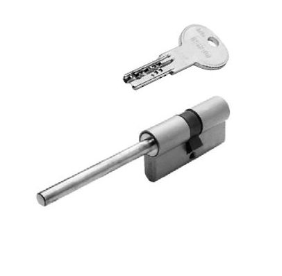 Цилиндр для замка ключ / шток ISEO 8869D0409...5 (75мм/35x10x25) хром