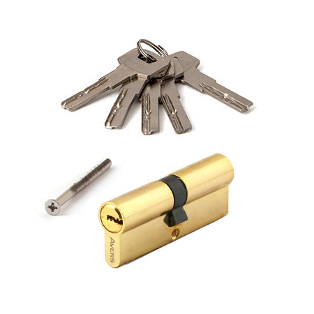 Цилиндр для замка ключ / ключ Avers ZM-80-G золото