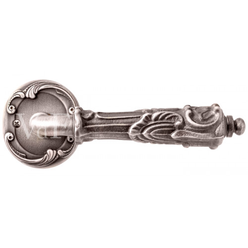 Ручка дверная VAL DE FIORI INDH 705-74 AI "СОЛАНЖ", серебро античное
