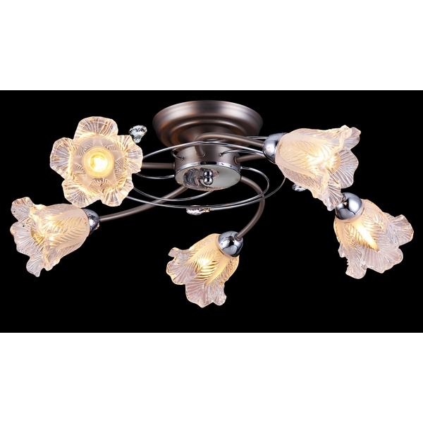 Потолочная люстра Natali Kovaltseva 11449 11449/5C NICKEL, CHROME