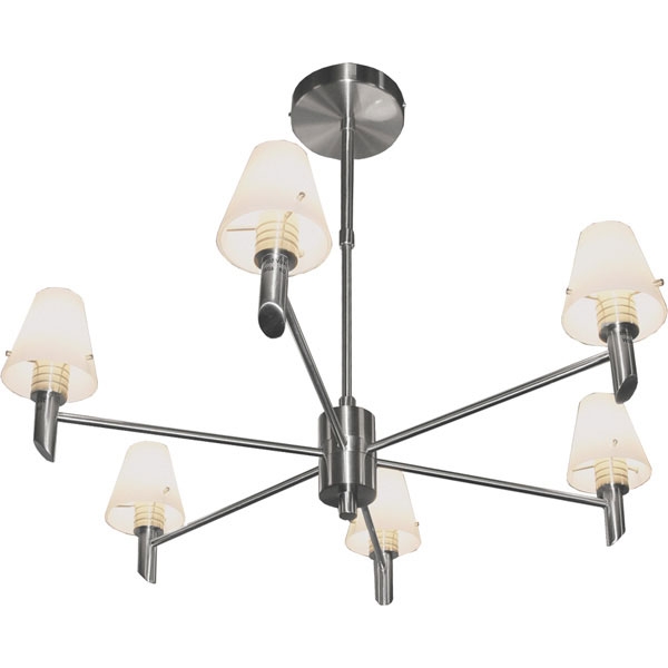 Потолочная люстра N-Light P-796 P-796/6 satin chrome