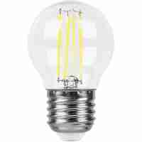 Лампа светодиодная филаментная Feron E27 11W 4000K Шар Прозрачная LB-511 38016