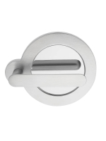Ручка дверная Morelli Luxury PLANET CSA/CRO на круглом основании, цвет мат.хром/хром, латунь