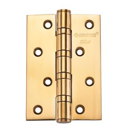 Петля дверная универсальная латунная ARCHIE SILLUR A010-C 100X70X3-4BB золото